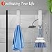 Kontoyo Shower Door Hooks(7.5 Inch),Extended Over Door Hooks for Bathroom Frameless Glass Shower Door,Stainless Steel Towel Hooks,Heavy Duty Rack Hooks for Robe,Towel-2 Pack-Silver