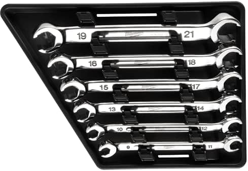 . Milwaukee 6 Pc Double End Flare Nut Wrench Set - Metric