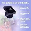 e.l.f. Set it Bright Powder Quad, Brightening Loose Setting Powder, Bakes, Blurs & Sets for Soft-Matte Radiance, Velvet Puff Included, Vegan & Cruelty-Free, Light-Medium #2