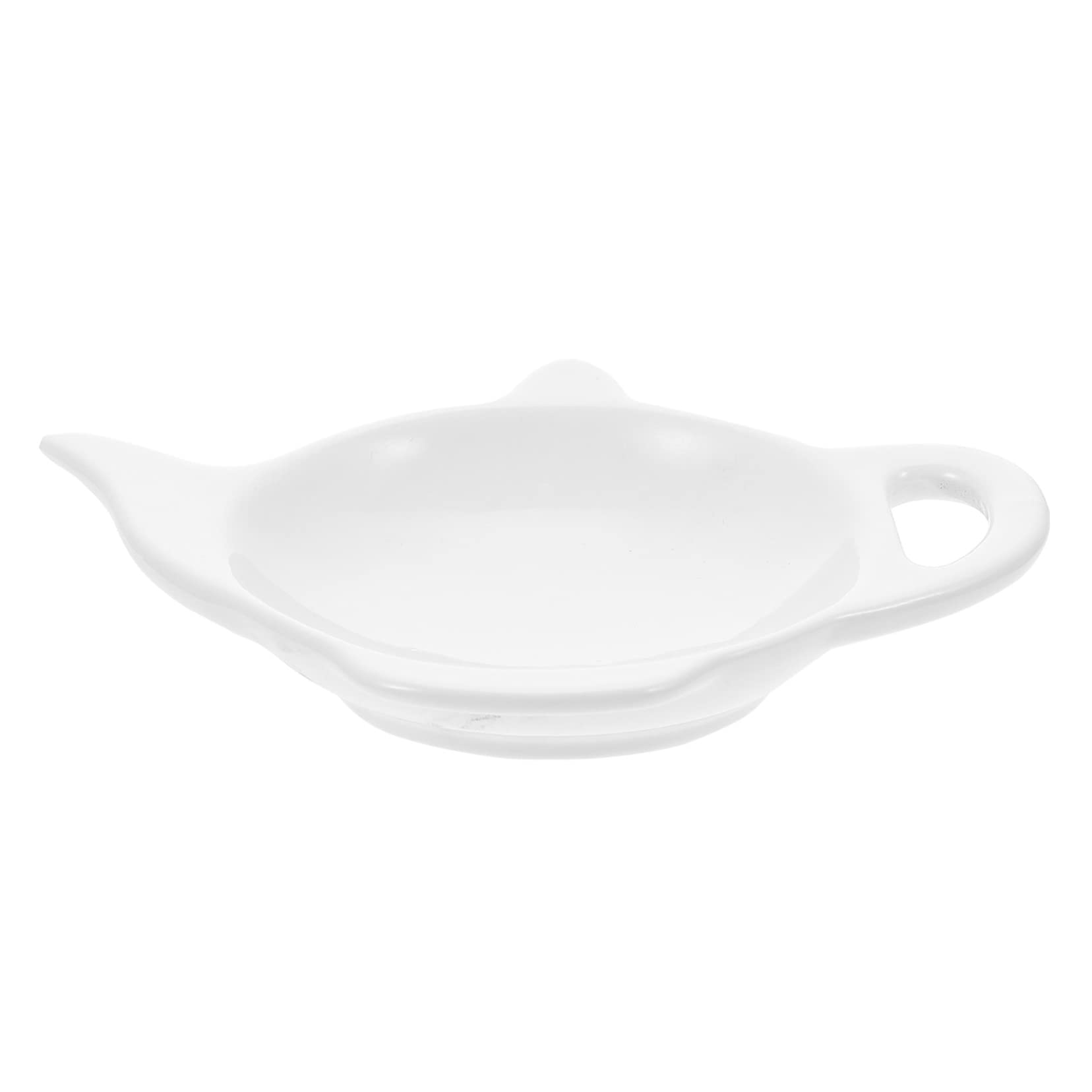 Garneck Ceramic Condiment Dish Saucer Plate Tea Bag Coaster Decorative Teabag Holder