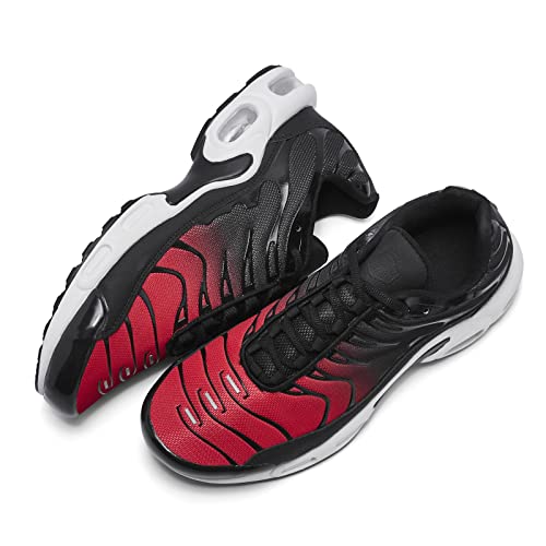 BinGoDug Men's Basketball Shoes, Men's Fashion Sneakers, Air Basketball Shoes for Men, Womens Basketball Shoes, Mens Basketball Shoes, Boys Basketball Shoes, Youth Basketball Shoes Men Women Red