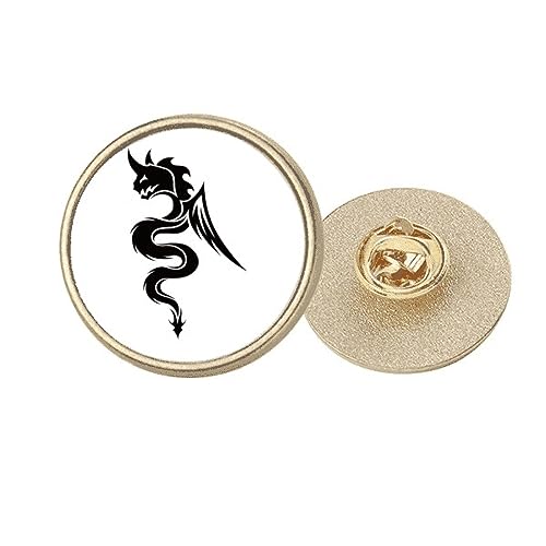 Broche dragon doré clip anti glisse pour foulard et écharpe