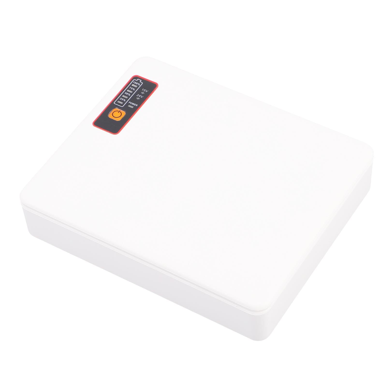 Mini UPS DC Batería de Respaldo Fuente de Alimentación Ininterrumpida 20800mAh ABS 18W para Enrutador Módem Cámara con USB Tipo C PoE Enchufe de la UE para Red de Oficina en Casa (Estándar