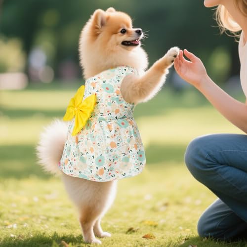 choyaxo 4pcs Cute Dog Dress Pet Dress Puppy Skirt Summer Pet Clothes for Puppy Small Cats - Image 5