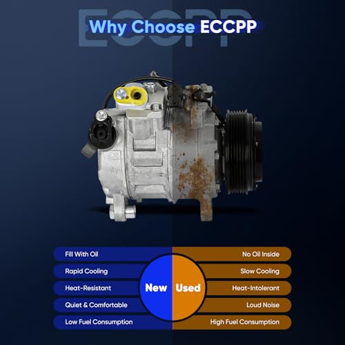 Image of ECCPP A /C Compressor with Clutch Fit for BMW X1 2.0L 2012-2015 | Fit for BMW Z4 2.0L 2012-2016 Fast Cooling AC Compressor
