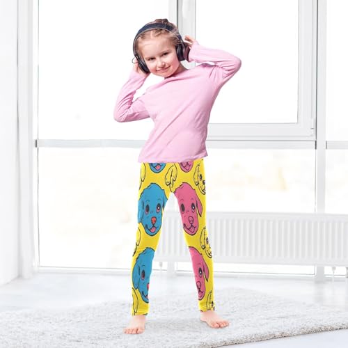 Bolaz Toddler Girls Leggings Printed Yoga Pants Leggings Line Puppy Cartoon for Kids4