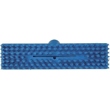 Vikan - 70413 Deck Scrub Brush, 10-3/4L, Stiff, Blue