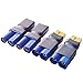 AYECEHI 2Pairs EC5 to XT60 Connector Male XT60 to Female EC5 Adapter, Female XT60 to Male EC5 Connector Adapter No Wires Connectors Compatible with RC FPV Drone Car Lipo NiMH Battery Charger ESC