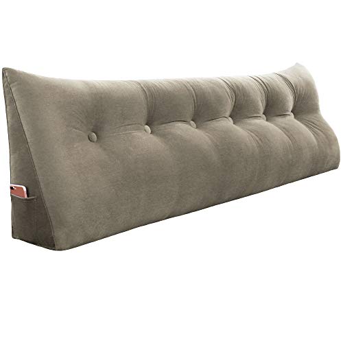 image for VERCART Large Wedge Pillow Decorative Body Throw Pillows Bed Backrest 