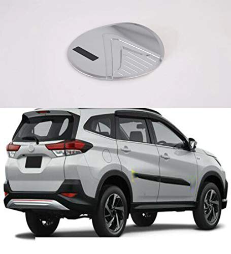 Momoap /ABS Chrome Auto Fuel Filler Door Cover Gas Tank Cap Decoration Cover Trim for Toyota Rush 2018 2019 2020