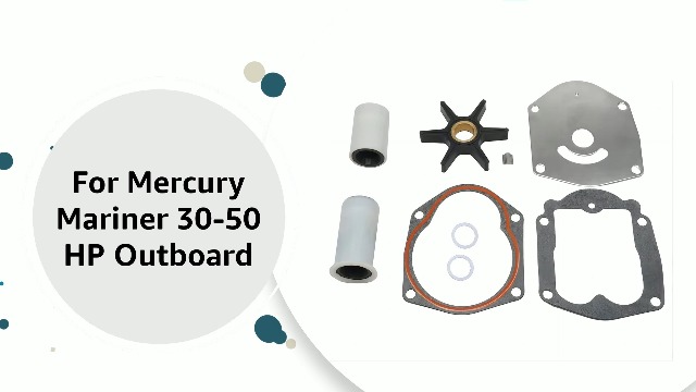 Kit Turbine Pompe à Eau Pour Moteur Mercury Mariner 30HP-50HP 4 Temps - Compatible 821354A2 - 1998 Et +