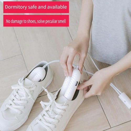Secador de zapatos eléctrico portátil blanco miniatura 3