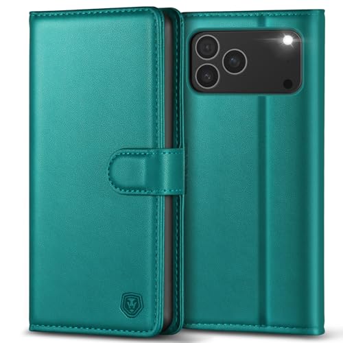 Coque compatible avec IP17 Pro Max antichoc Kuafcase avec béquille bleu lac