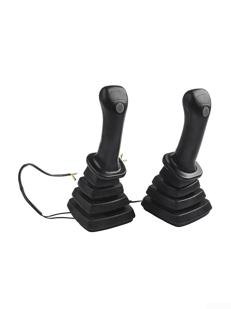 Leva di controllo, Leva di controllo per escavatore, Parte Rexroth per escavatore, Leva di controllo ABS nera, Maniglia joystick resistente, Macchinari per la costruzione