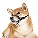 Lepark Nylon Dog Muzzle for Small,Medium,Large Dogs Prevent from Biting,Barking and Chewing,Adjustable Loop(L/Black)