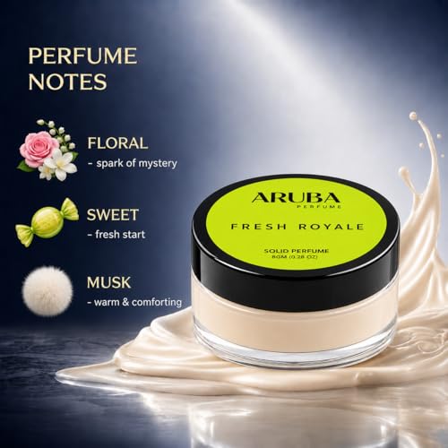 Image of Alcohol Free | Fresh Royale |Solid Perfumes | Wax Perfumes for Men & Women | Non-Greasy Cologne | Strong & Lasting Fragrance | Gifting Pack for Him & Her