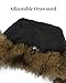 Aiphamy Faux Fur Fluffy Trapper Hat for Women – Winter Warm Russian Ushanka Hat with Ear Flaps (US, Alpha, One Size, Natural Color)