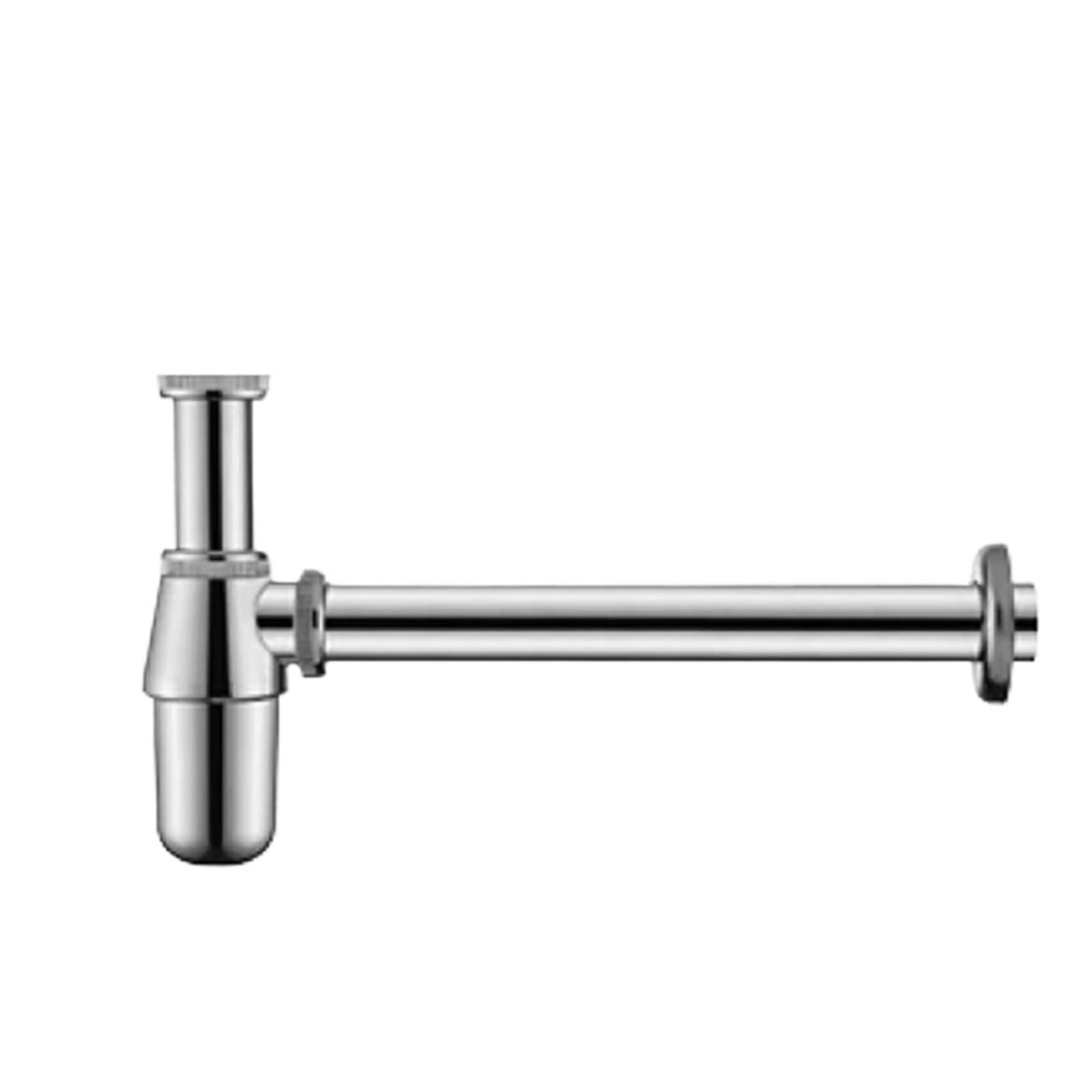 Sifón tipo P de acero inoxidable for baño, lavabo, alcantarillado, accesorio cocina Para Lavabo De Baño y Lavabo