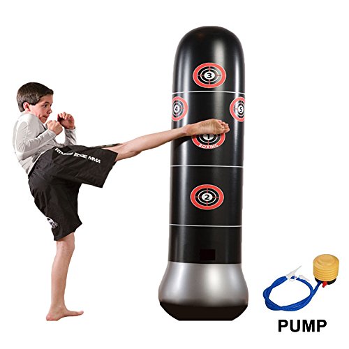 Eforoutdoor Fitness Punching Bag Inflatable Punching Bag Freestanding Kicking Bag De-stress Boxing Target