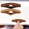 Personalized Wood Book Page Holder, Custom Thumb Book Page Holder with Name, Handmade Thumb Bookmark, Custom Books Opener, Gift for Lovers, Parents, Partners, Christmas and Teacher's Day (A)