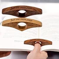 Personalized Wood Book Page Holder, Custom Thumb Book Page Holder with Name, Handmade Thumb Bookmark, Custom Books Opener, Gift for Lovers, Parents, Partners, Christmas and Teacher's Day (A)