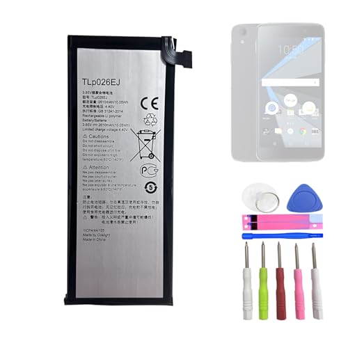 HIGHAKKU Batterie de rechange TLP026E2 TLP026EJ compatible avec BlackBerry DTEK50 Neon pour Alcatel...