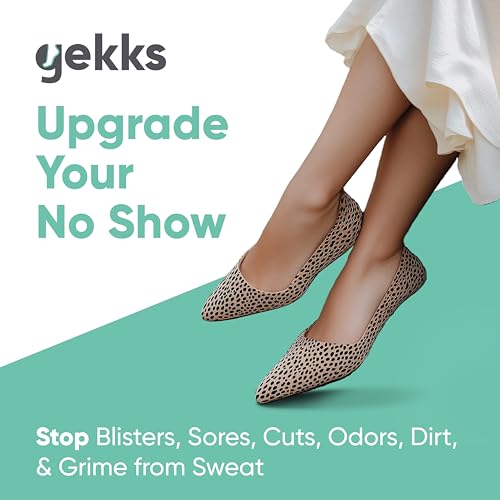 Women's No Show Non Slip Sock Liner Inserts for Loafers, Slip-Ons, Flats, Shoe Socks with Odor-Relief Silver Technology, Black, Large (US: 9-11.5), Combo Pack of 43