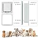 Mbsomnus Katzentür Katzenklappe Hundeklappe Tür Katzenklappe 4 Wege Schloss Katzentüren Fliegengittertür Katzenklappe Innentür Katzentüre Fenster für Innen Außentür Wand Fenster(25cm x 23,5cm x 5,5cm)