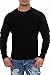 Produktbild Happy Clothing Herren Pullover Sweatshirt Langarm Pulli ohne Kapuze S M L XL 2XL 3XL, Größe:4XL, Farbe:Schwarz