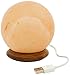 Produktbild HIMALAYA SALT DREAMS Beleuchteter Salzkristall USB Ball, Kristallsalz aus Punjab/Pakistan, Orange, ca. 9 cm