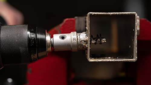 Starrett Tungsten Carbide Tipped Hole Saw, SM16 Sheet Metal Cutter With Arbor & Pilot Drill Bit - Image 2