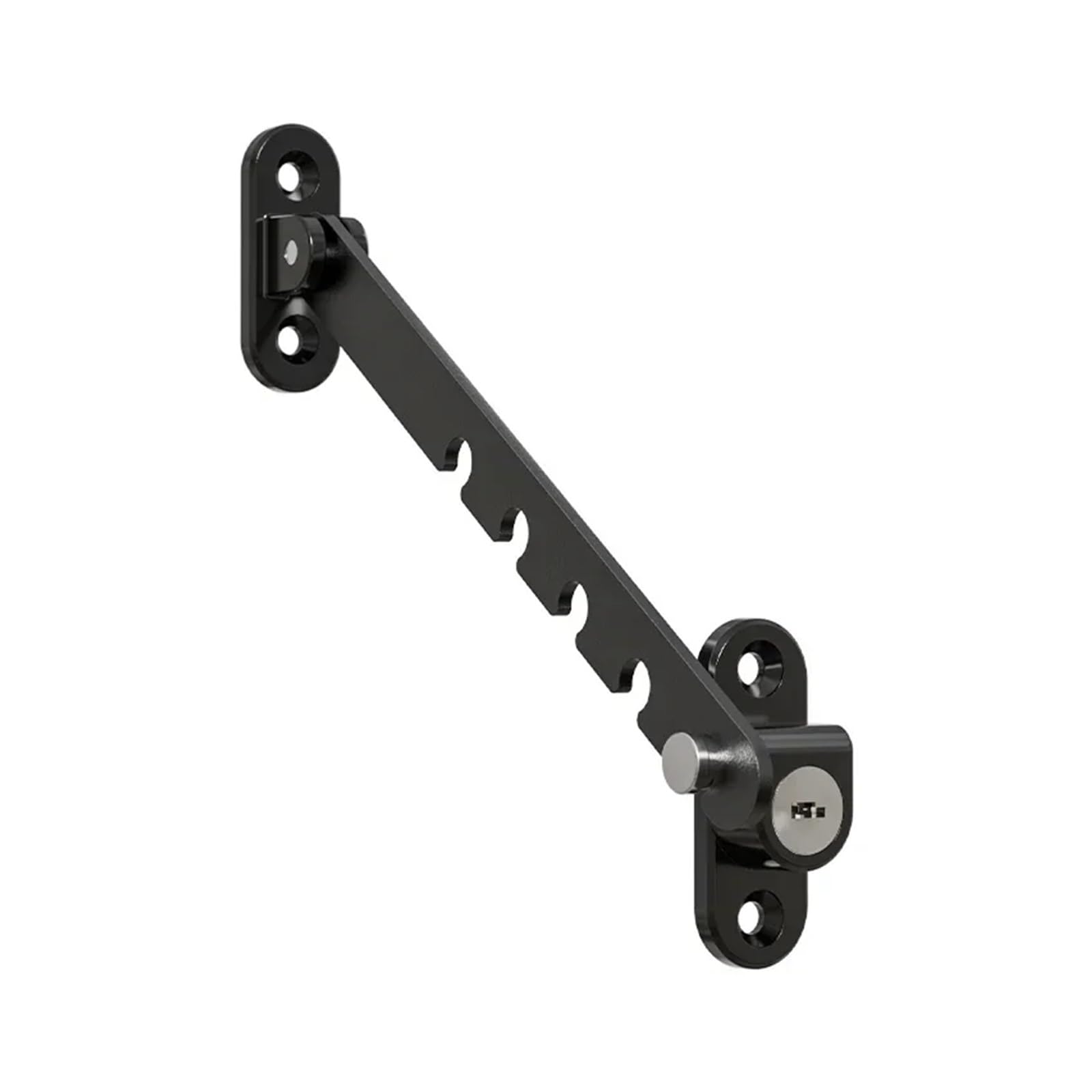 Window Restrictor Adjustable Windowlock Stopper Falling Prevention Lock Limiter Care for Child Protection Safety for Home Office(Black)