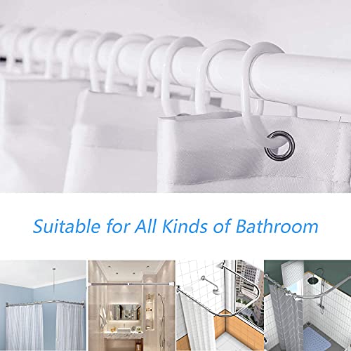 Kikiry Moon Shower Curtain 60''W X 72''L Night Starry Sky Galaxy Black Star Bathroom Curtains Nebula Cloud Fantasy Universe Design Polyester Fabric 12 Pack Plastic Hooks #TOP4