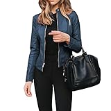 ✔ Design unique – Le col montant avec un bouton est cool et mignon, il suffit de porter un t-shirt basique avec un jean pour un look décontracté et tendance