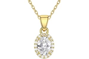 Oval Cut 1.00 Ct. Certified Moissanite Pendant Necklace