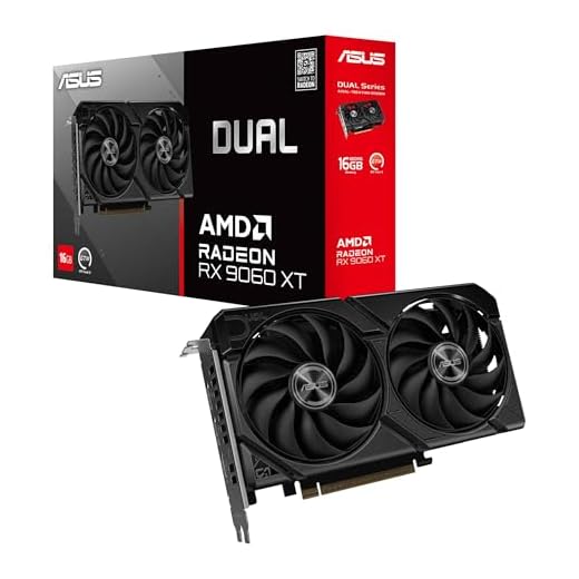 ASUS Dual Radeon™ RX 9060 XT 16GB GDDR6 Graphics Card (PCIe 5.0, HDMI 2.1b, DisplayPort 2.1a, 2.5-Slot Design, Axial-tech Fan Design, 0dB Technology, and More)