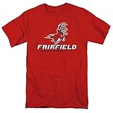 Fairfield University Official Stacked Unisex Adult T Shirt,Stacked, X-Large