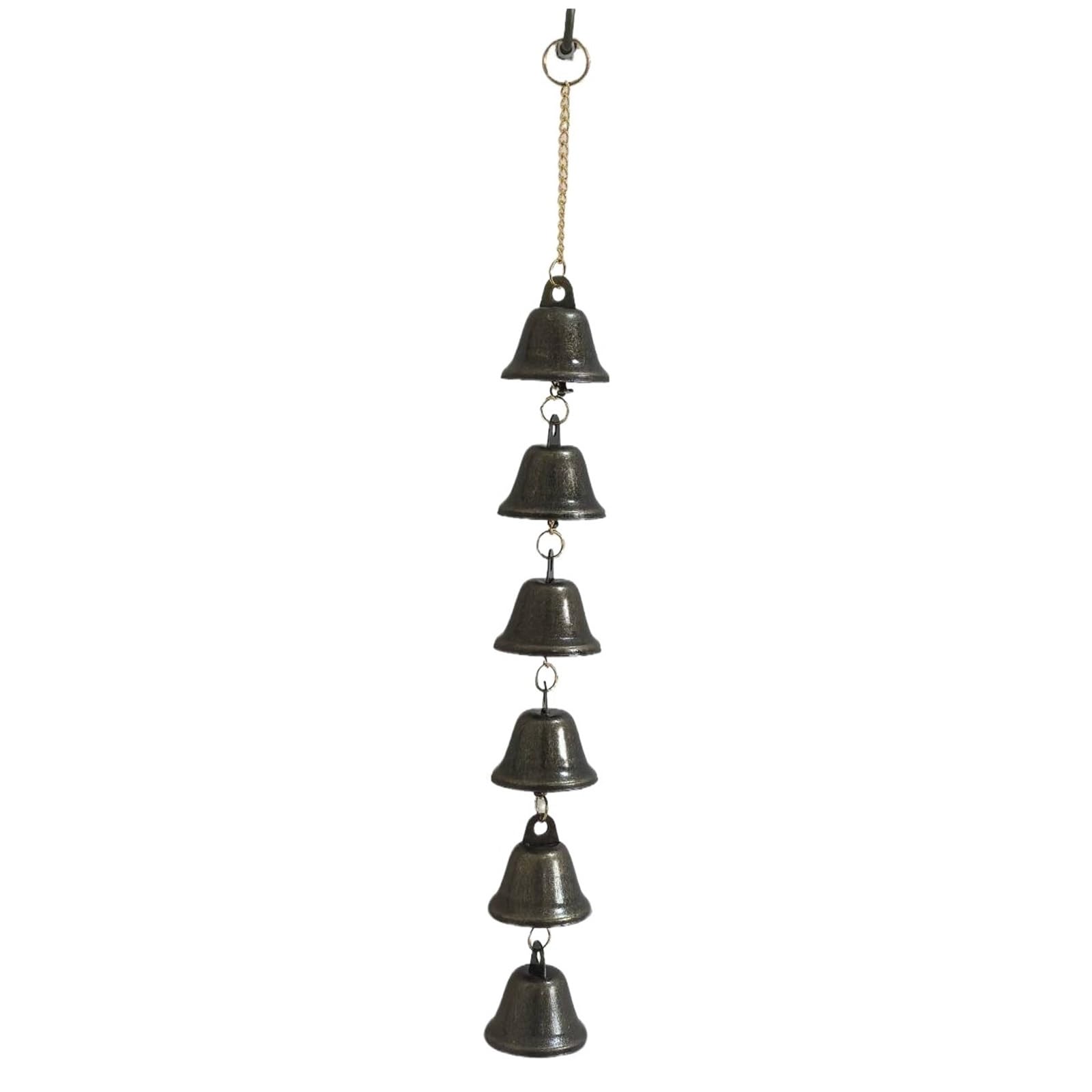 Vintage Wind Chimes With 6 Bells - Melodious Hanging Decor Ornament