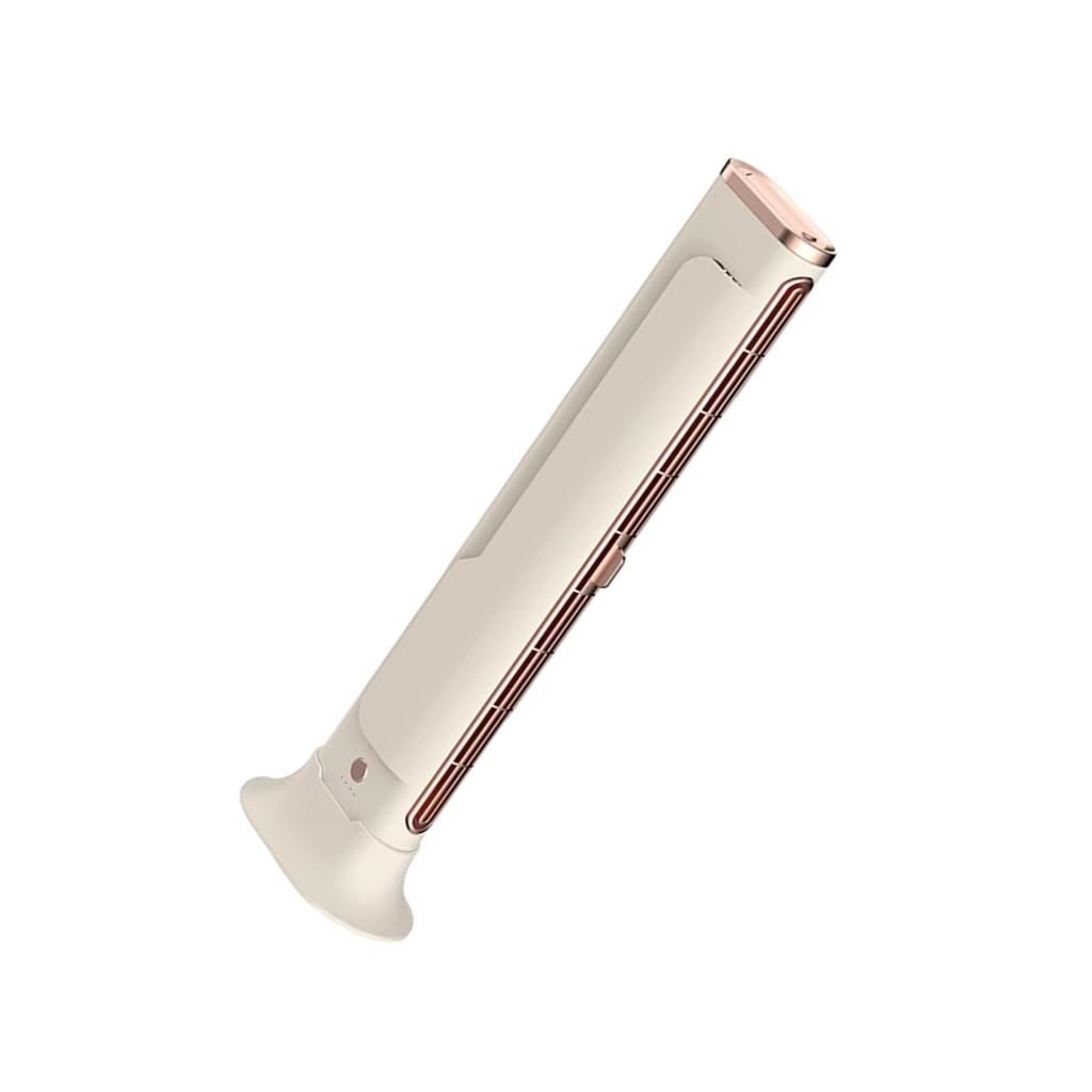 Ventilador portátil sin aspas para mesa: frescura segura en tu escritorio color beige