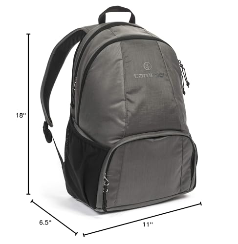 Tamrac Tradewind 24 Camera Backpack for Photographers, Compact DSLR Camera Bag with Laptop Compartment, Professional Photography Backpack, Travel Camera Carrying Case, Mirrorless Camera Bag, Dark Grey