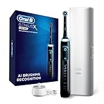 Oral-B Genius X Limited Rechargeable Electric Toothbrush with 1 Replacement Brush Head, Travel Case, Midnight Black