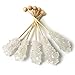 Individually Wrapped Barista Swizzle Sugar Sticks Made in the USA - White 100 pcs