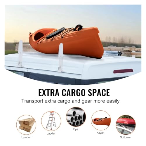 Equipaje superior coche y furgoneta para transportar escaleras y material de obra 6