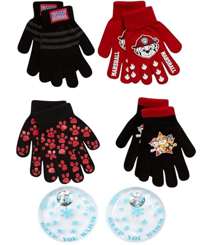 Image of Nickelodeon Boys 4 Pack Mitten or Glove Set: Paw Patrol and Blaze (Toddler /Little Boys)