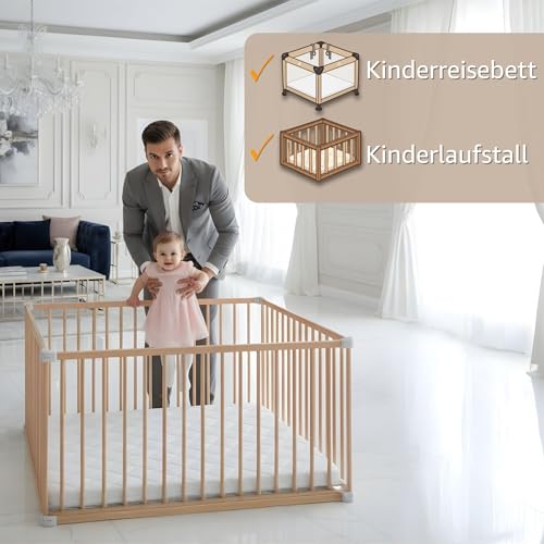Laufstalleinlage 100x100 cm - Laufstall Laufgitter Baby Matratze Laufstallmatratze Laufgittereinlage aus Schaumstoff für Kinder Babymatratze Spielmatratze Oeko-Tex 100 x 100