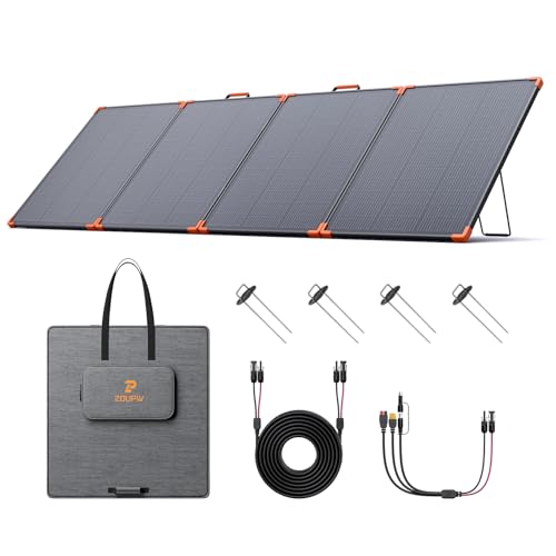 ZOUPW 350W Portable Solar Panel, N-Type 16BB 25% High...