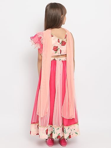 Image of Nautinati Girls Lehenga Choli Set