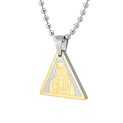 Sai Baba Dual Tone Pendant, Spiritual Gift