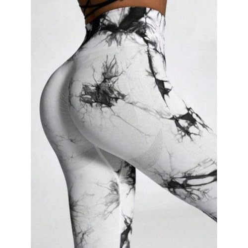 Calça Legging Esportiva Yoga, Legging sem costura, Empina bumbum, Academia Cintura alta. (24,Branco)