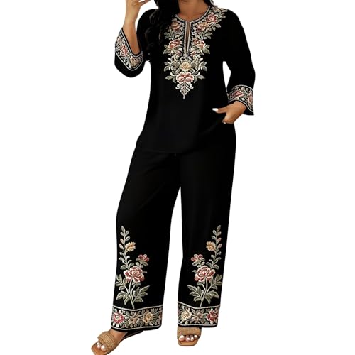 hehiy Conjunto Mujer Dos Piezas Elegante Verano Casual Deportivo Chandal Completo Loungewear Holgado Diarios Casa Playa Vacacionesconjunto Casual mujerCorte Entallado